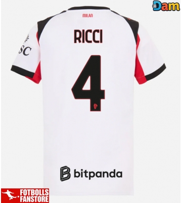 AC Milan Samuele Ricci #4 Bortatröja Dam 2025-26 Kortärmad